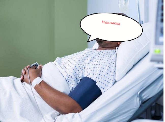 Image of Patient suffering from Hypoxemia