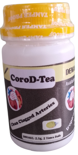 CoroD-tea is potent for coronary arteries diseases