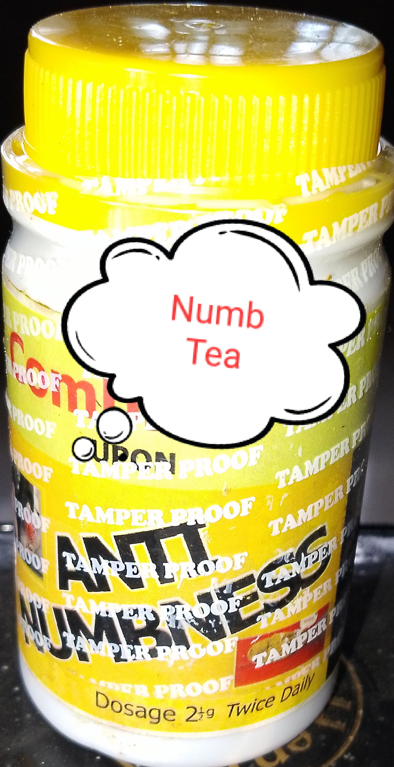 Numb-Tea is herbs and spices tea for Numbness