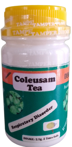 Coleusam tea is potent general well-being
